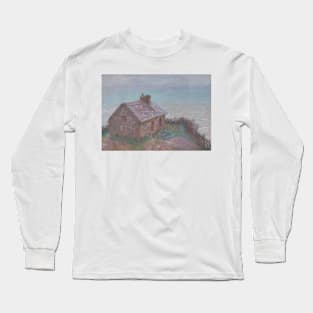 The Customs House at Varengeville by Claude Monet Long Sleeve T-Shirt